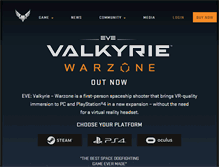 Tablet Screenshot of evevalkyrie.com